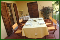 Umbria - Villa Collepera: the terrace